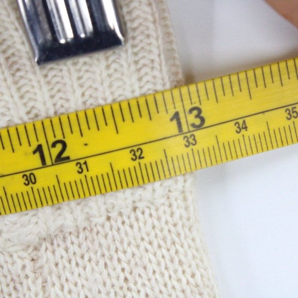 Mo:Vint Knit Pencil Skirt Womens Beige Striped Pullon Cotton Blend Small S NWT - Picture 7 of 8